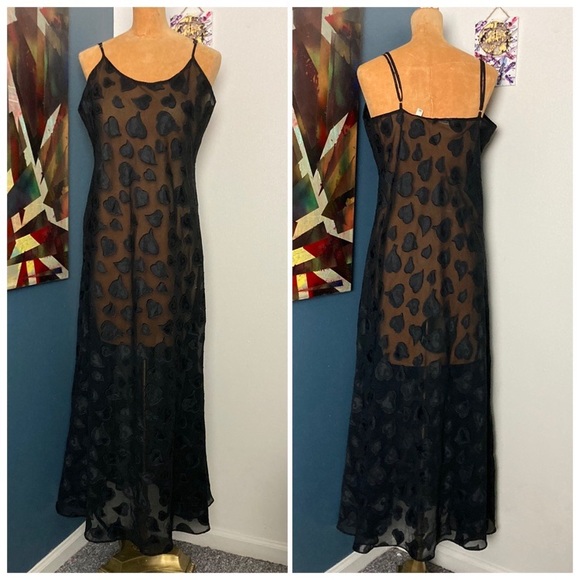 Victoria's Secret Other - 🤑5/25 VICTORIAS SECRET sheer heart print nightgown